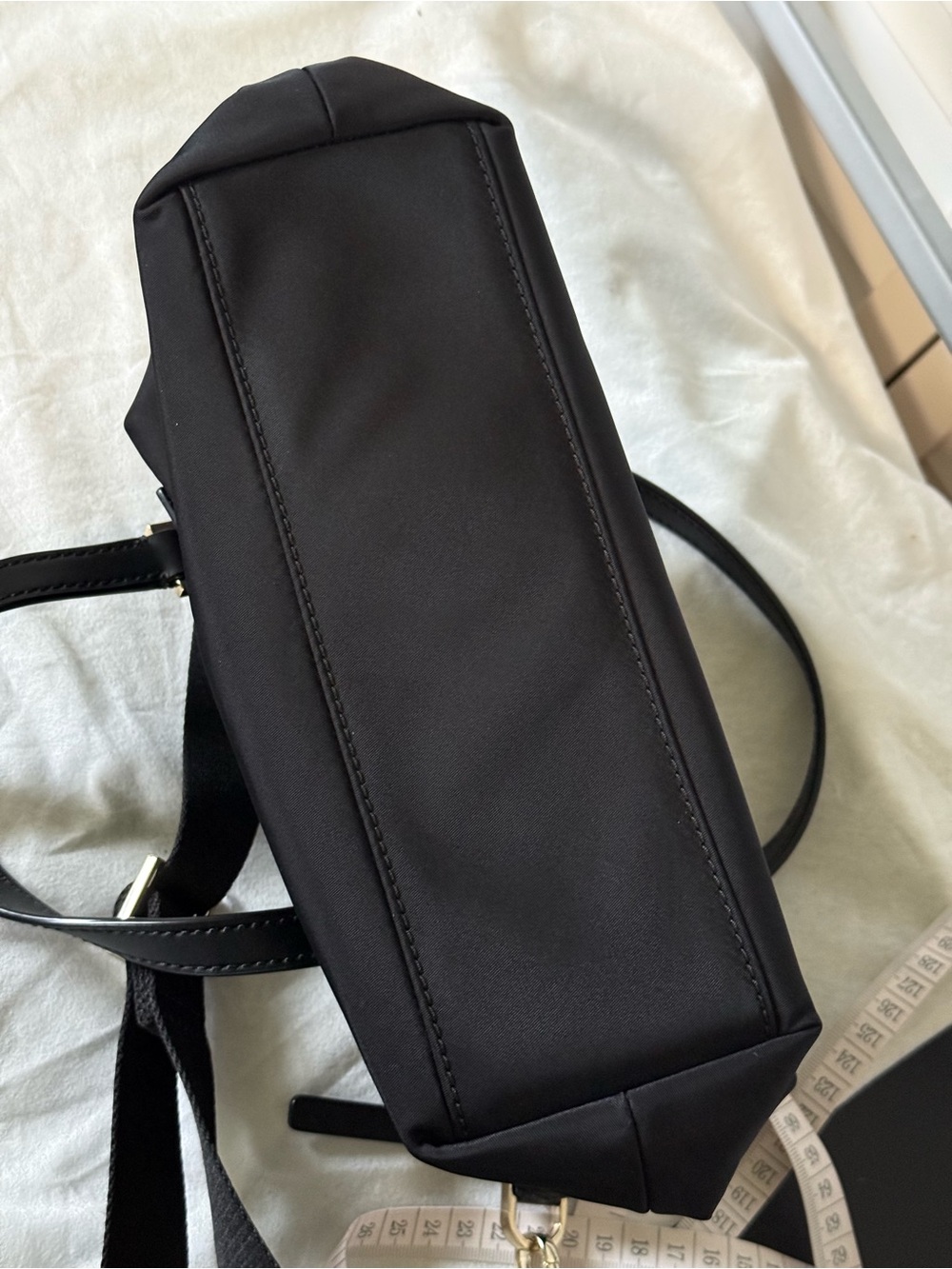 Kate Spade New York Black Nylon Satchel Crossbody Purse - Picture 8 of 10